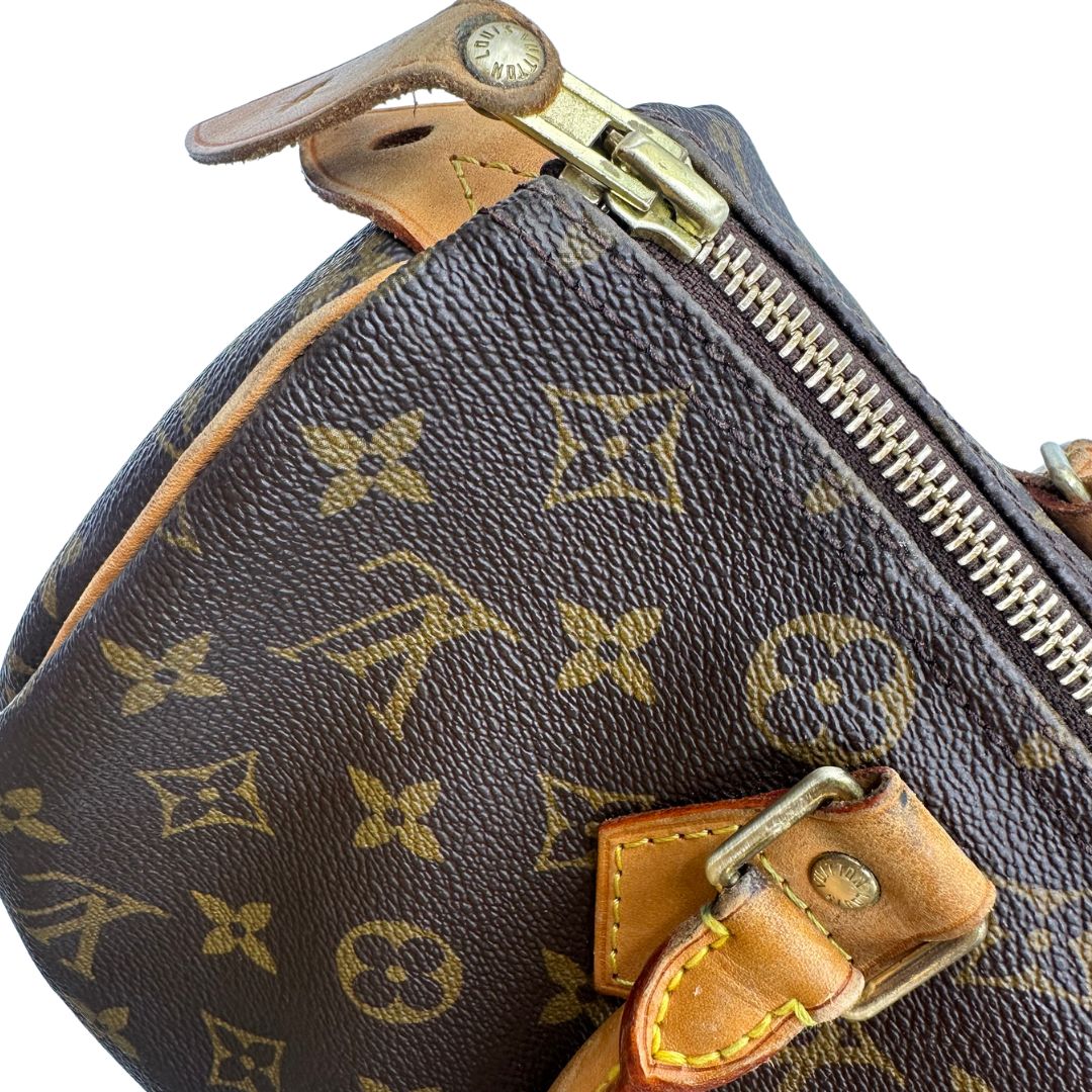 Bauletto Speedy 30 LV in canvas marrone monogram, di lusso, originale, ottime condizioni, usata.
