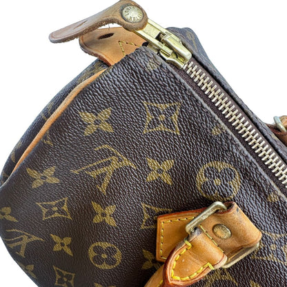 Bauletto Speedy 30 LV in canvas marrone monogram, di lusso, originale, ottime condizioni, usata.