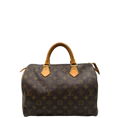 front Bauletto Speedy 30 LV in canvas marrone monogram, di lusso, originale, ottime condizioni, usata.