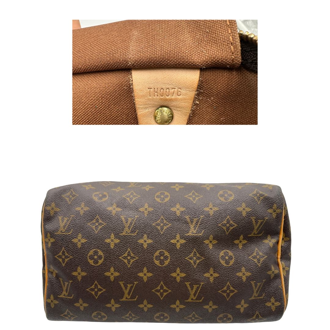 base Bauletto Speedy 30 LV in canvas marrone monogram, di lusso, originale, ottime condizioni, usata. 