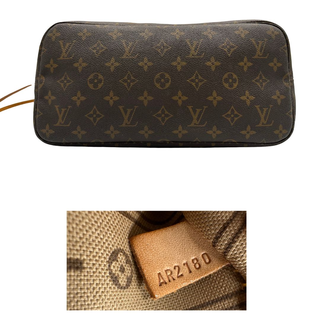 base Louis Vuitton Neverfull nella versione MM in canvas monogram, di lusso, originale, ottime condizioni. 