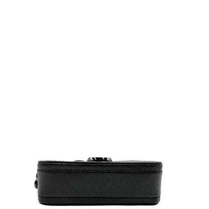 Base, Borsa Marc Jacobs in pelle nera con parti metalliche tono su tono, Indossabile a tracolla. Originale, usata, di lusso, in ottime condizioni.
