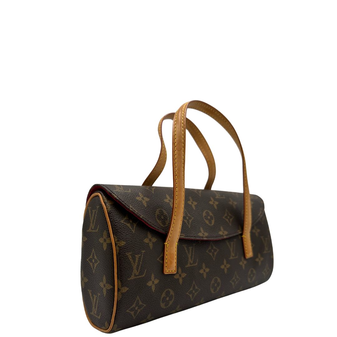 lato Borsa Louis Vuitton in canvas marrone monogram, da portare a mano, di lusso, originale, ottime condizioni.