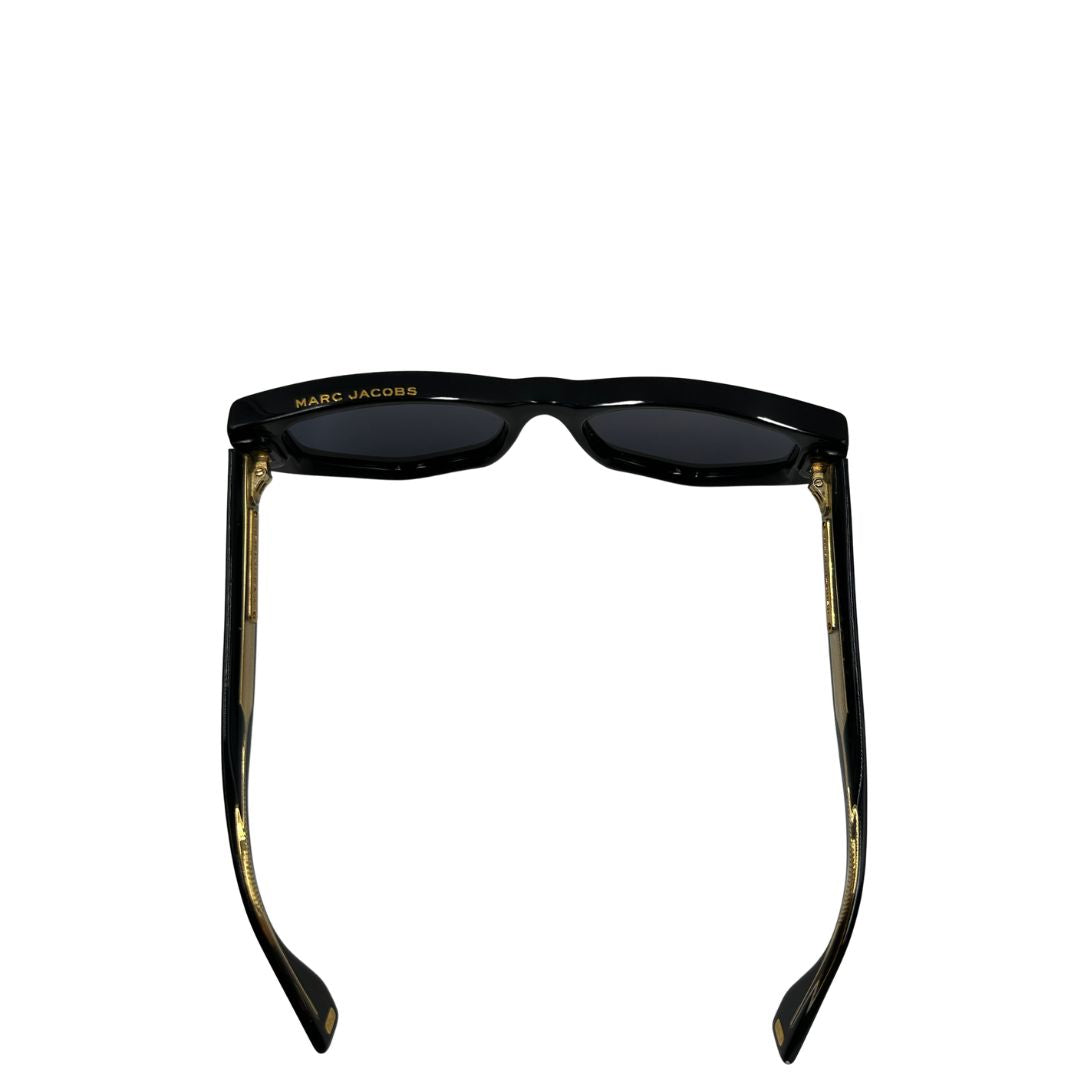 Occhiali da sole Marc Jacobs in acetato nero, di lusso, originale, ottime condizioni, usata.