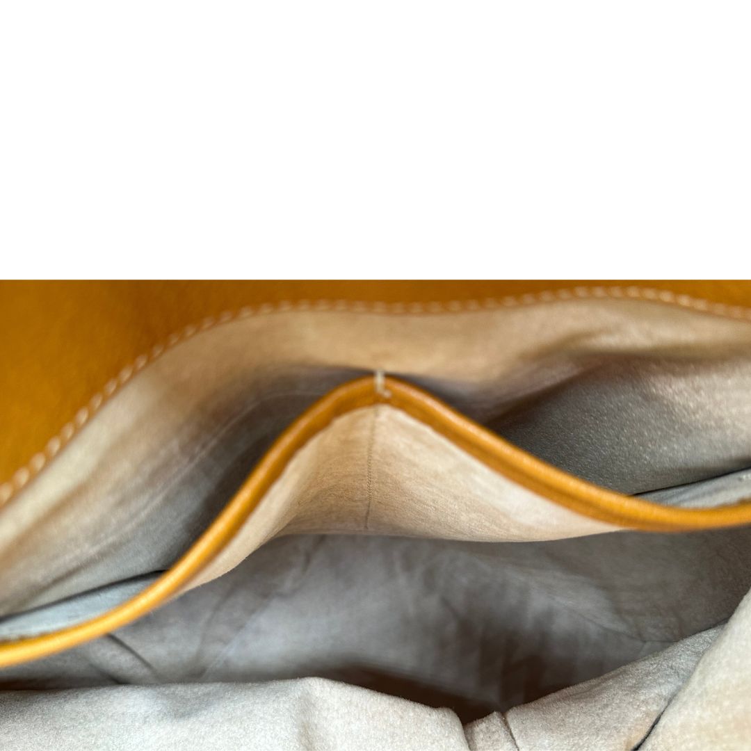 interno  Borsa Prada in canapa multicolore con finiture in pelle color cammello, di lusso, originale, ottime condizioni. 
