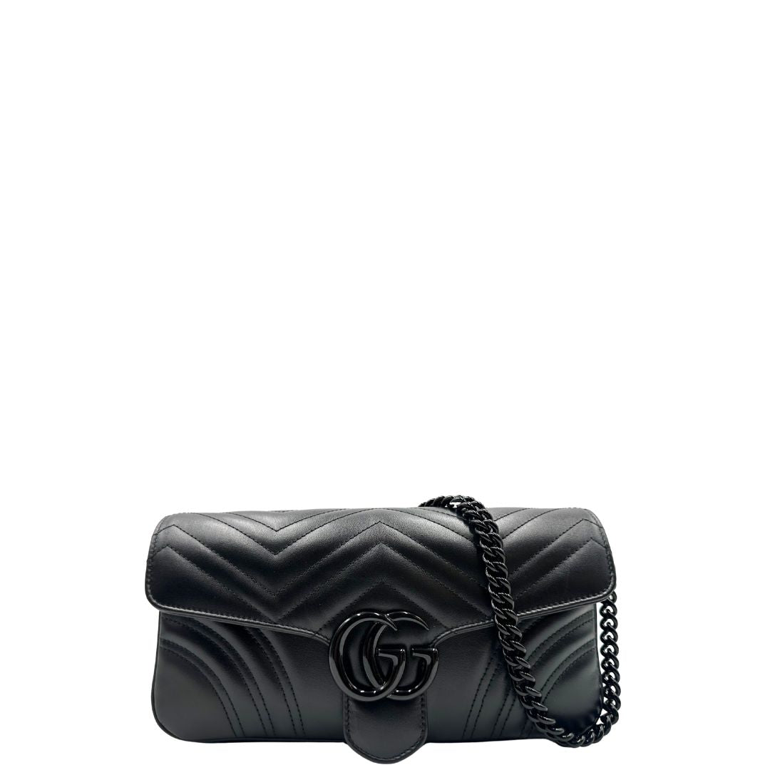 Borsa Gucci Marmont nera misura media