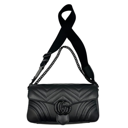 Borsa Gucci Marmont nera misura media