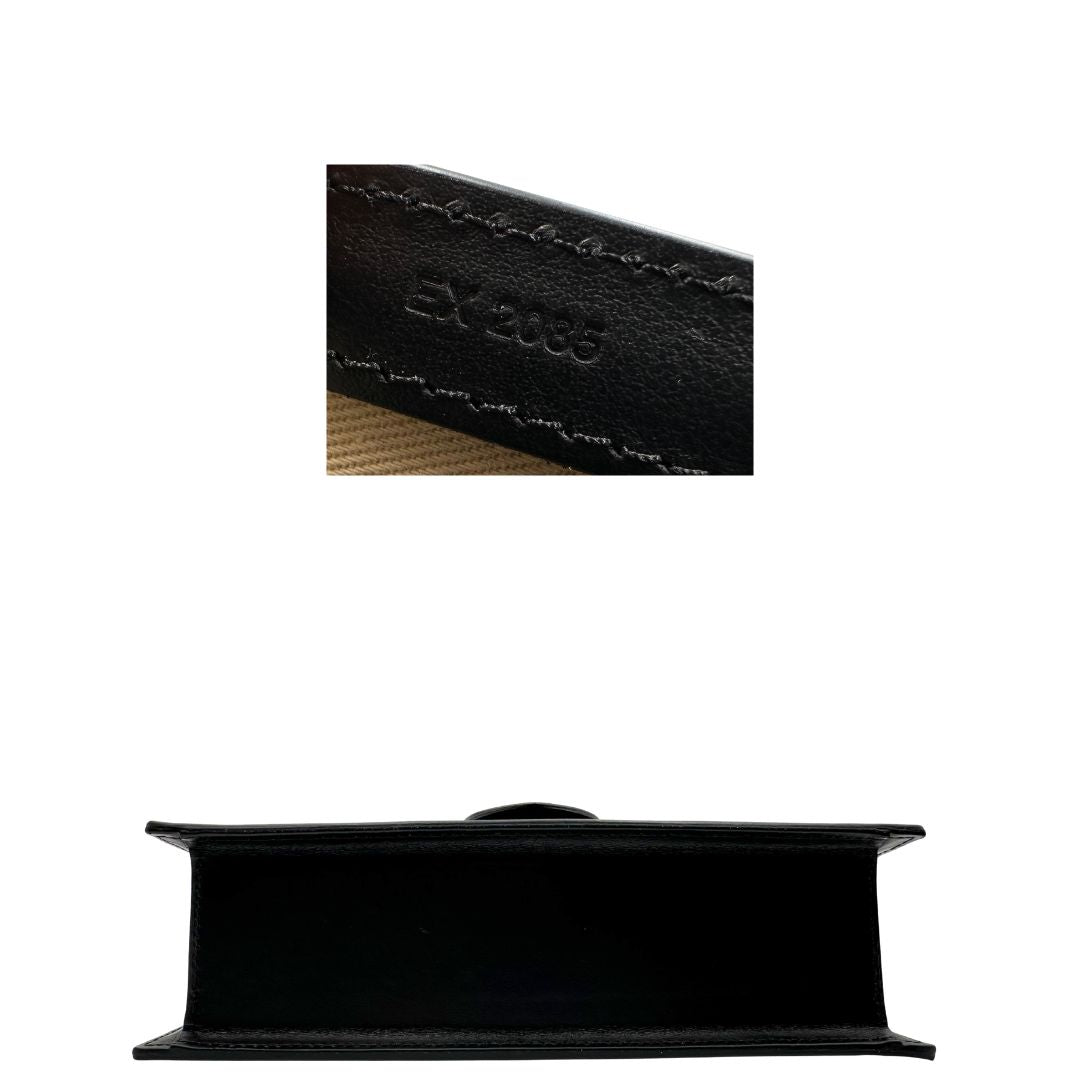 base  Borsa Jacquemus nella versione Le Grand Bambino in pelle nera, di lusso, originale, eccellenti condizioni. 