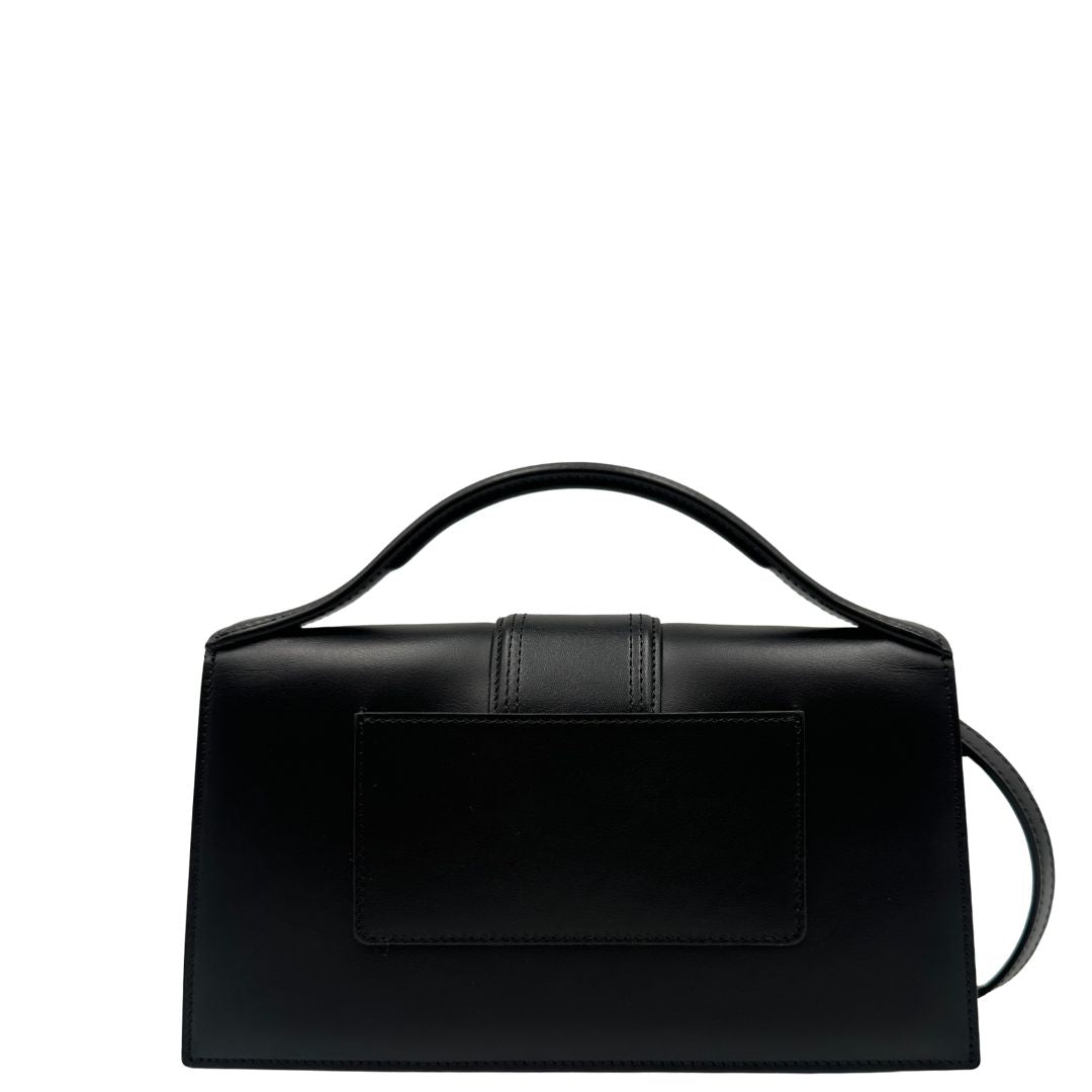 retro borsa Jacquemus nella versione Le Grand Bambino in pelle nera, di lusso, originale, eccellenti condizioni, usata