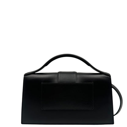 retro borsa Jacquemus nella versione Le Grand Bambino in pelle nera, di lusso, originale, eccellenti condizioni, usata