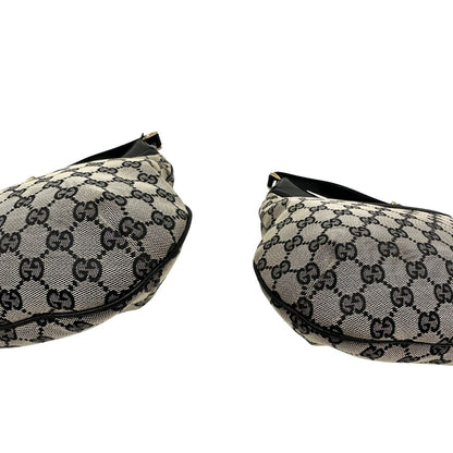 Borsa Gucci in tessuto GG con finiture in pelle blu notte, di lusso, originale, ottime condizioni.
