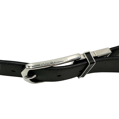 Cintura LV in canvas Damier Graphite, reversibile, di lusso, originale, ottime condizioni, usata.