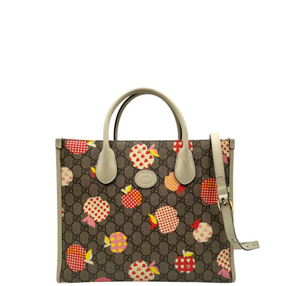 front  Borsa Gucci in canvas GG e finiture in pelle color bianco avorio, di lusso, originale, ottime condizioni, usata. 