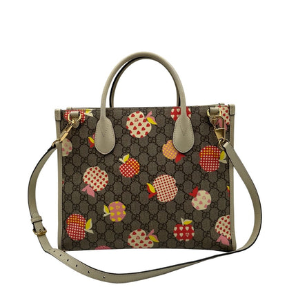 retro  Borsa Gucci in canvas GG e finiture in pelle color bianco avorio, di lusso, originale, ottime condizioni, usata. 