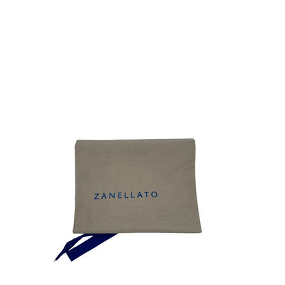 Dustbag di una Postina M Zanellato in pelle color tabacco effetto crinkled, munita di una tracolla amovibile e regolabile e un manico singolo, morbida e capiente, usata, originale, second hand, in ottime condizioni.
