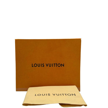Borsa Louis Vuitton in canvas Damier Ébène con finiture in pelle marrone e dettagli hardware dorati. Design elegante e funzionale, di lusso, originale
