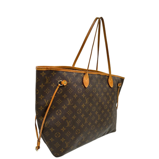 lato Louis Vuitton Neverfull nella versione GM in canvas monogram, di lusso, originale, ottime condizioni, usata.