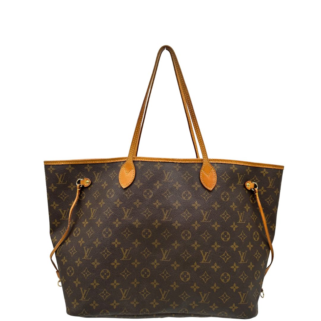 retro Louis Vuitton Neverfull nella versione GM in canvas monogram, di lusso, originale, ottime condizioni, usata. 
