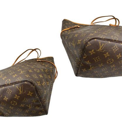 angoli Louis Vuitton Neverfull nella versione GM in canvas monogram, di lusso, originale, ottime condizioni, usata.