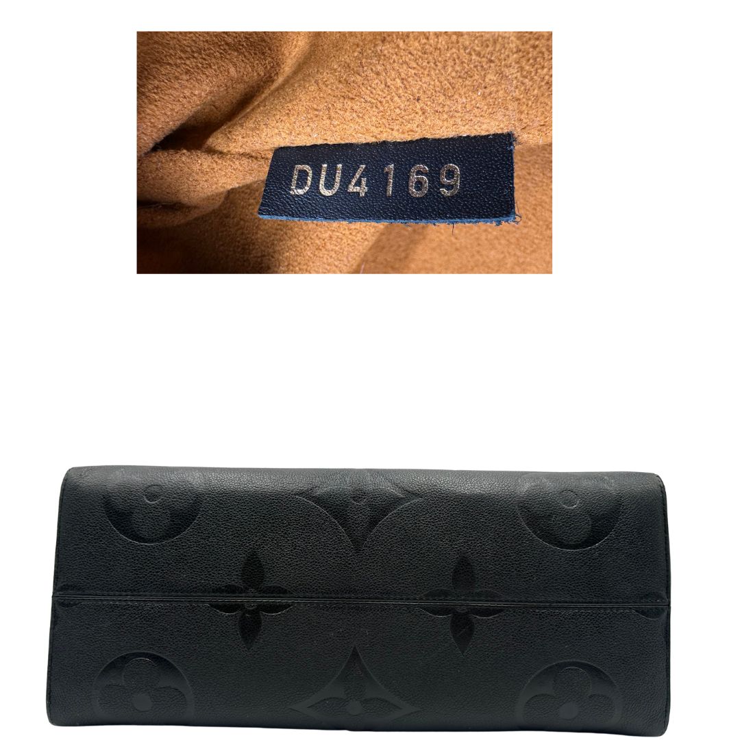Louis Vuitton OnTheGo nella versione GM in pelle monogram Empreinte, di lusso, originale, ottime condizioni.