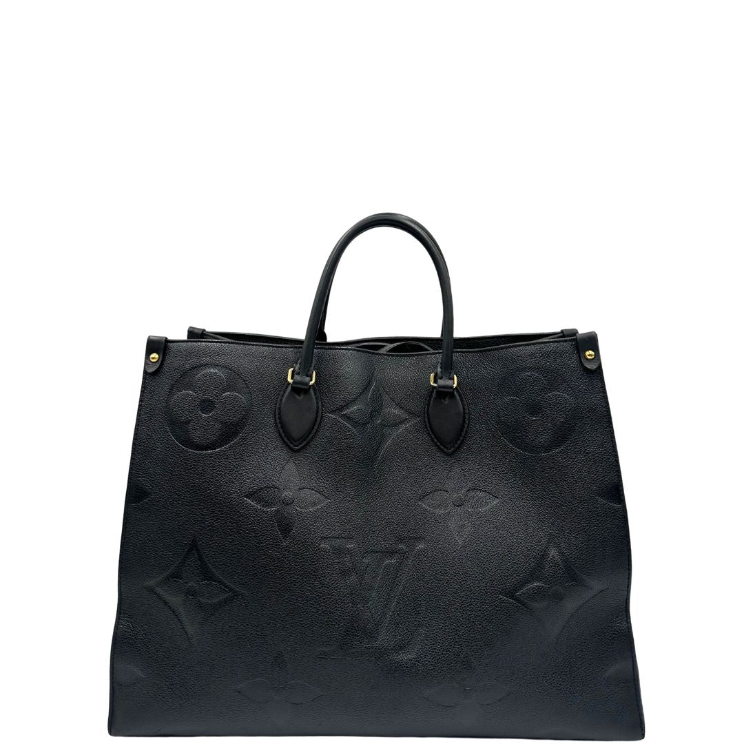 front Louis Vuitton OnTheGo nella versione GM in pelle monogram Empreinte, di lusso, originale, ottime condizioni. 