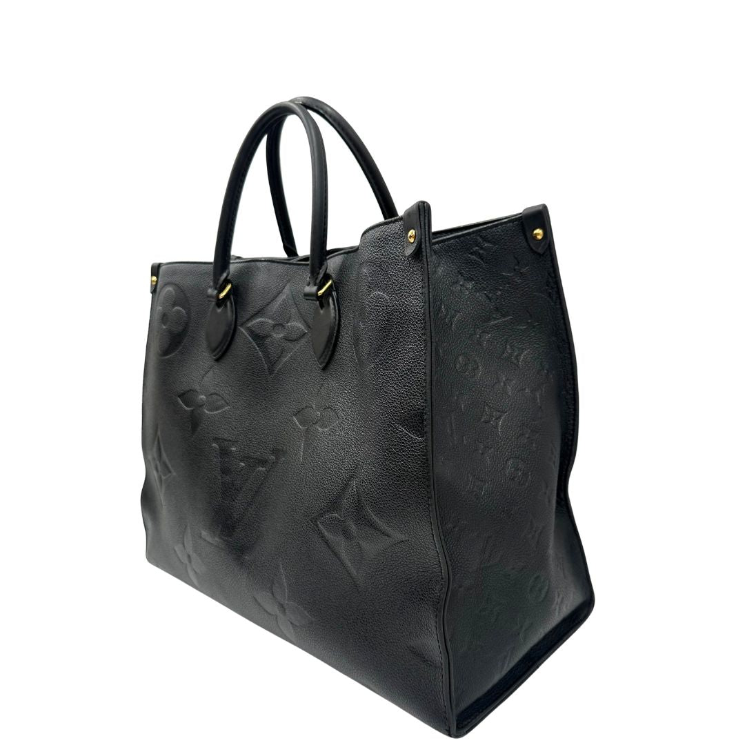 Louis Vuitton OnTheGo nella versione GM in pelle monogram Empreinte, di lusso, originale, ottime condizioni.
