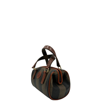  Bauletto Fendi mini trama Pequin, da portare a mano, di lusso, originale, ottime condizioni, usato.