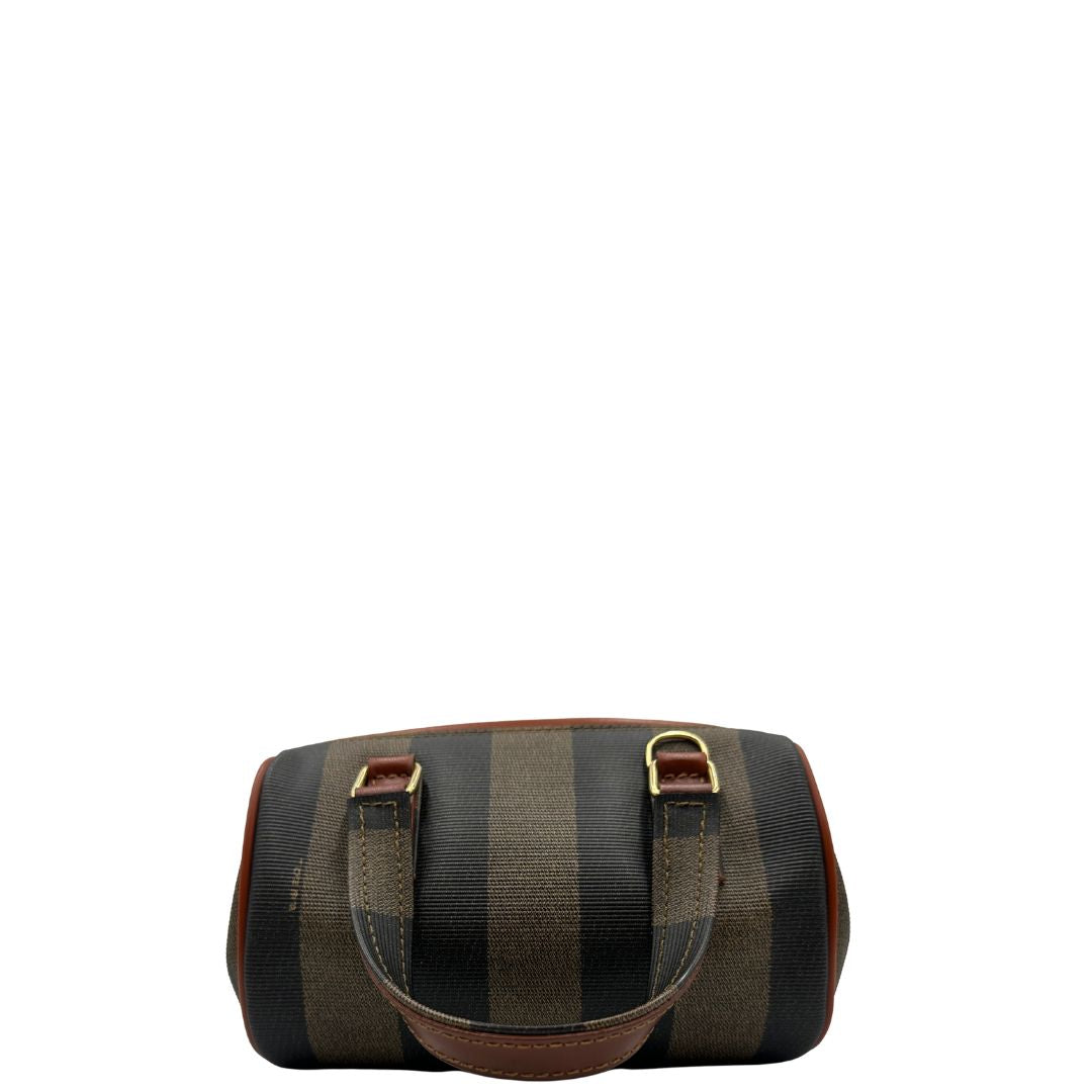 Bauletto Fendi mini trama Pequin, da portare a mano, di lusso, originale, ottime condizioni, usato.