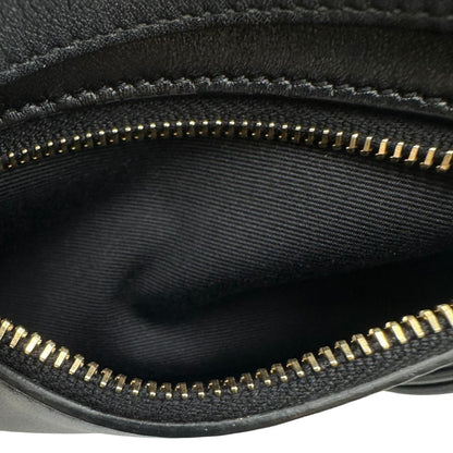 interno Marsupio Saint Laurent in pelle nera trapuntata con parti metalliche dorate, di lusso, originale, ottime condizioni, usata