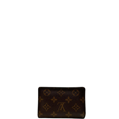  Portafoglio Louis Vuitton Juliette in canvas marrone monogram con finiture in pelle rosso amaranto, di lusso, originale, eccellenti condizioni, usato.
