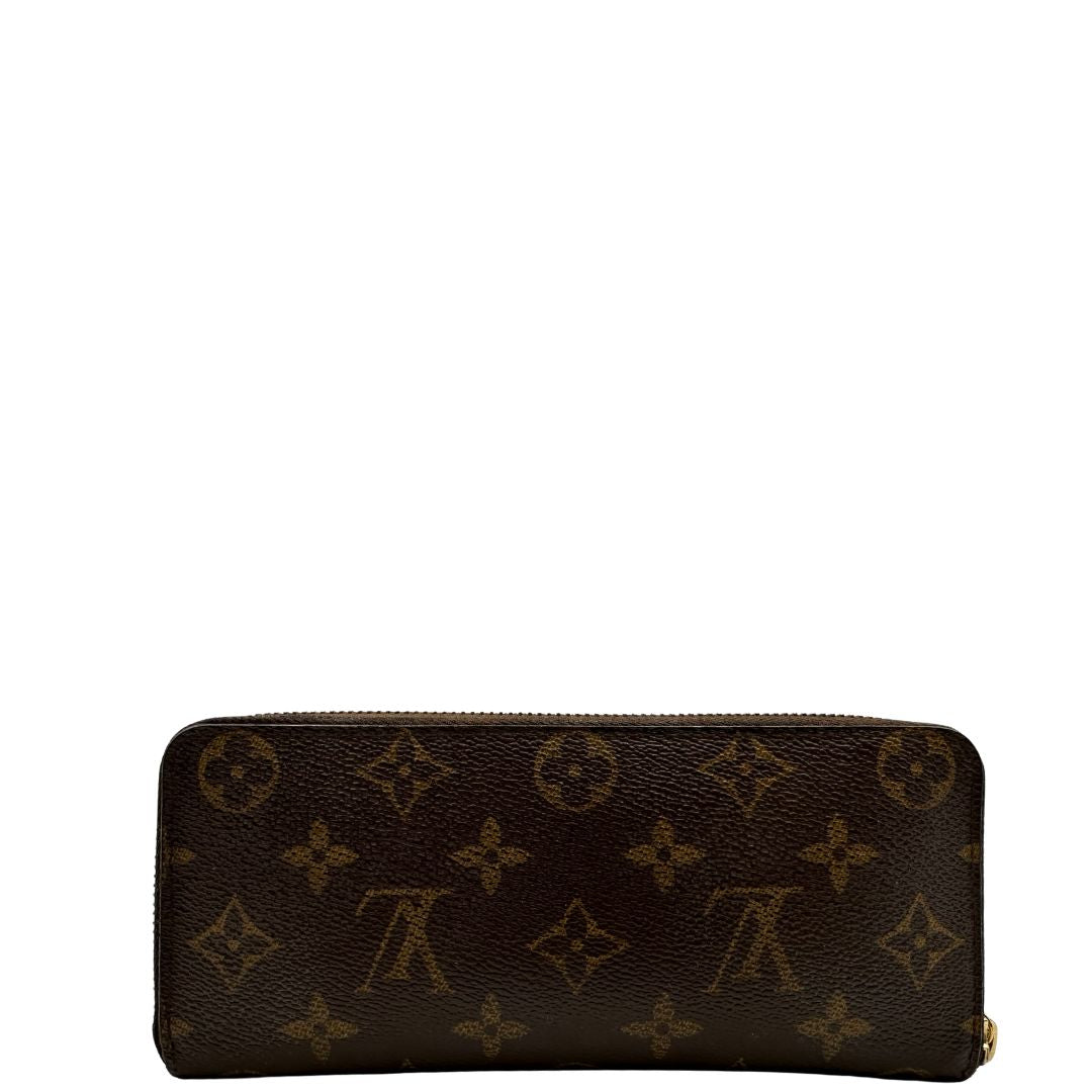 Portafoglio LV Clemence Limited Edition in canvas monogram impreziosito da charm floreale, di lusso, originale.