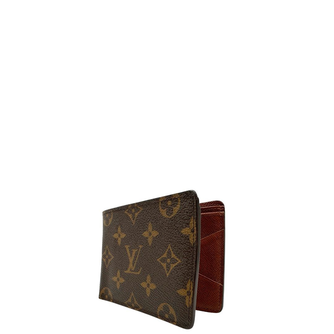 Portafoglio LV in canvas marrone monogram, di lusso, originale, ottime condizioni, usata.