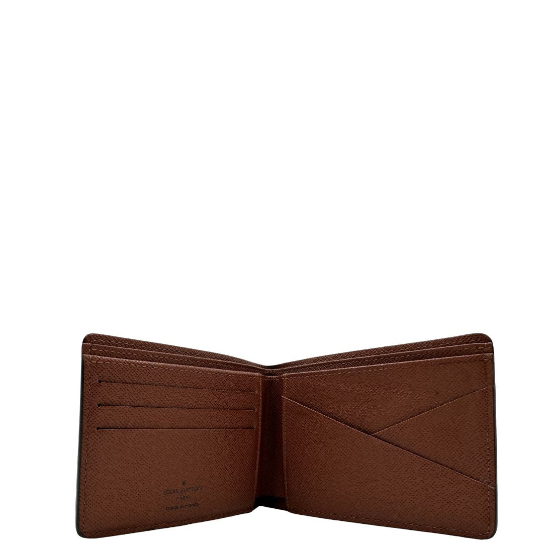 Portafoglio LV in canvas marrone monogram, di lusso, originale, ottime condizioni, usata.