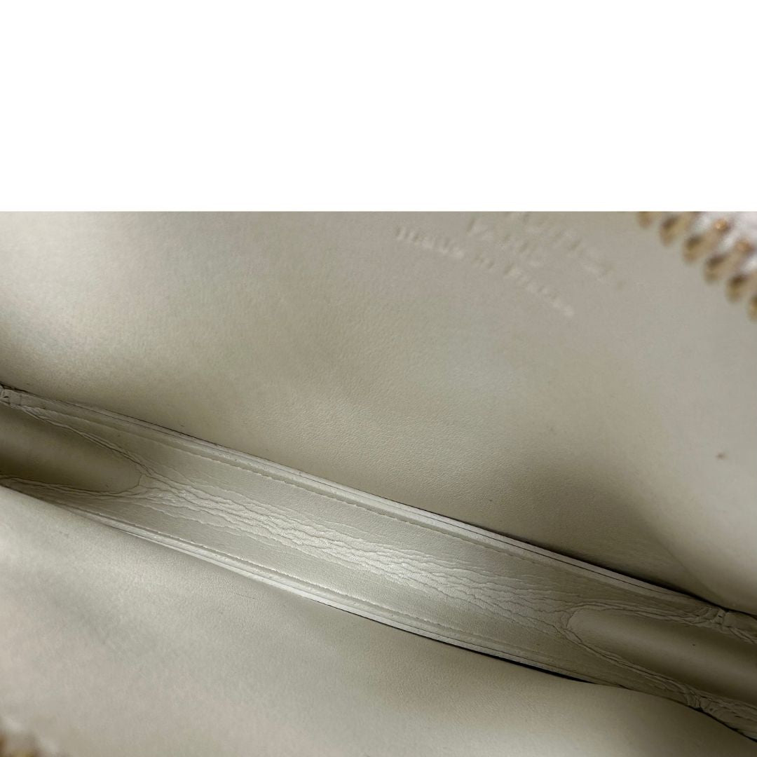 interno Pochette LV Lexington in pelle vernis monogram color crema, di lusso, originale, ottime condizioni