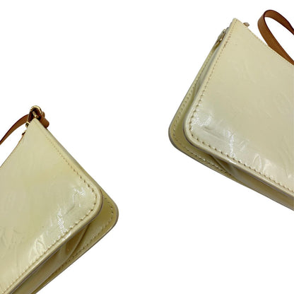 angoli Pochette LV Lexington in pelle vernis monogram color crema, di lusso, originale, ottime condizioni 