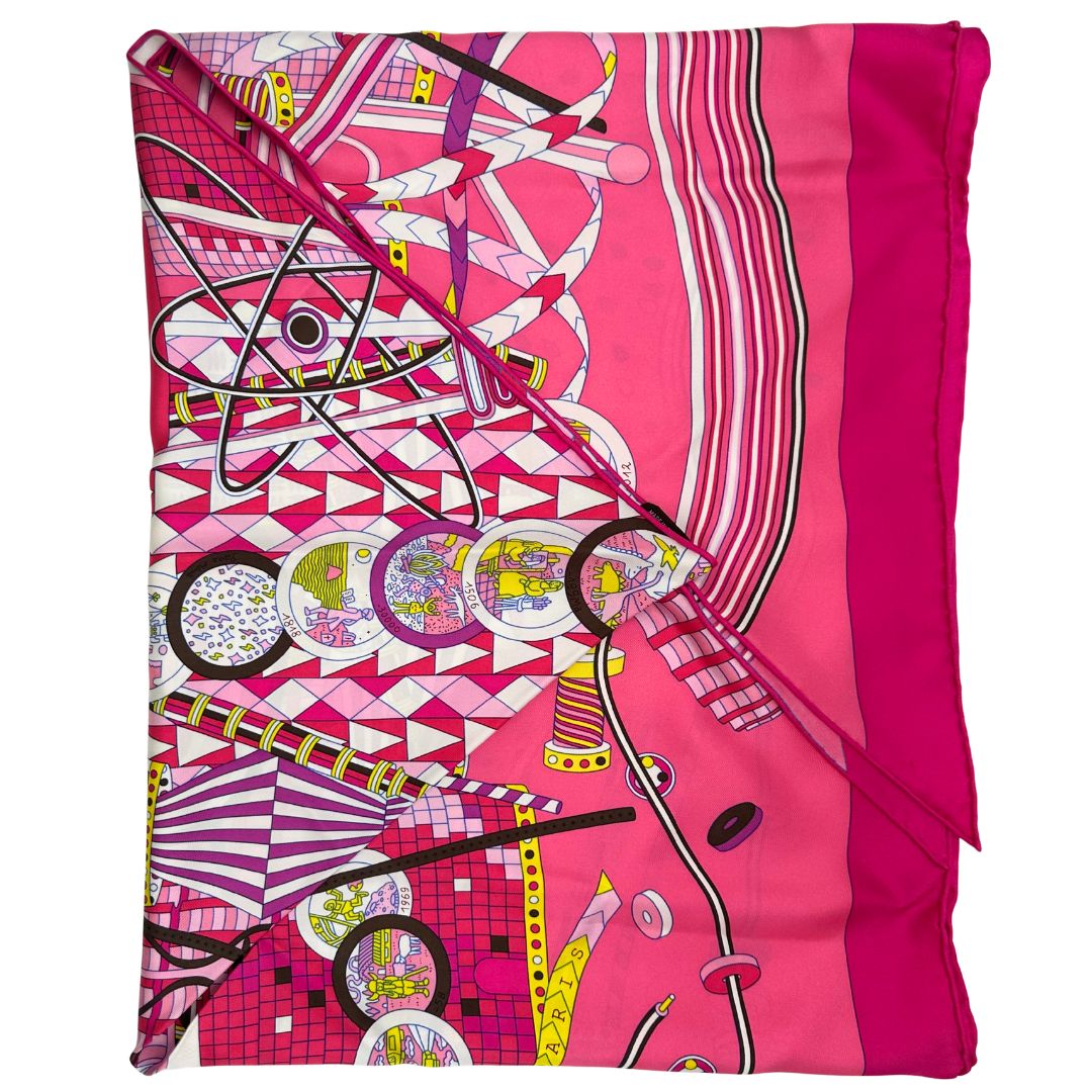 Foulard Hermès in 100 % seta, di lusso, originale, eccellenti condizioni, usato