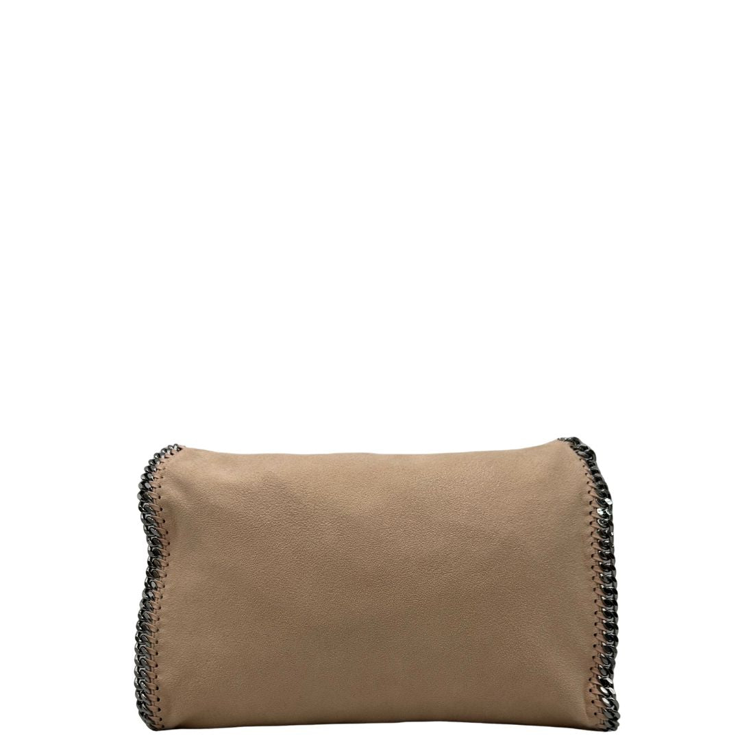 retro  Borsa Falabella nella versione fold over tote color rosa cipria, di lusso, originale, ottime condizioni, usata 