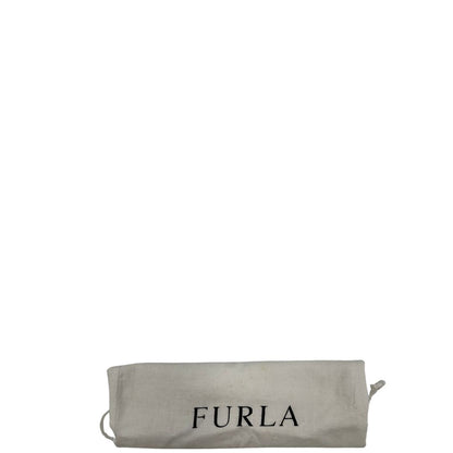  Borsa Furla in pelle nera, munita di una tracolla regolabile, di lusso, originale, ottime condizioni, usata