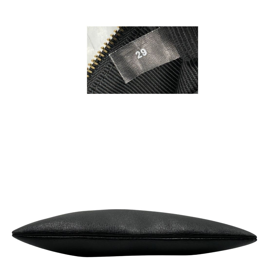 base  Borsa Furla in pelle nera, munita di una tracolla regolabile, di lusso, originale, ottime condizioni, usata