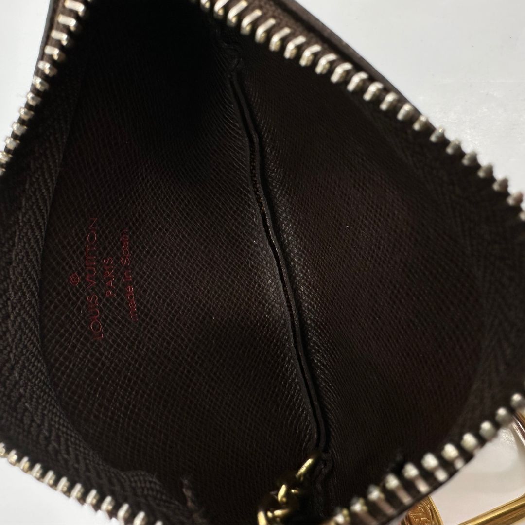 interno Charm Louis Vuitton in canvas Damier Ébène, di lusso, originale, ottime condizioni, usata. 