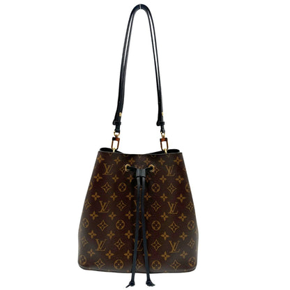 front  Borsa LV in canvas monogrammato marrone e hardware dorato 