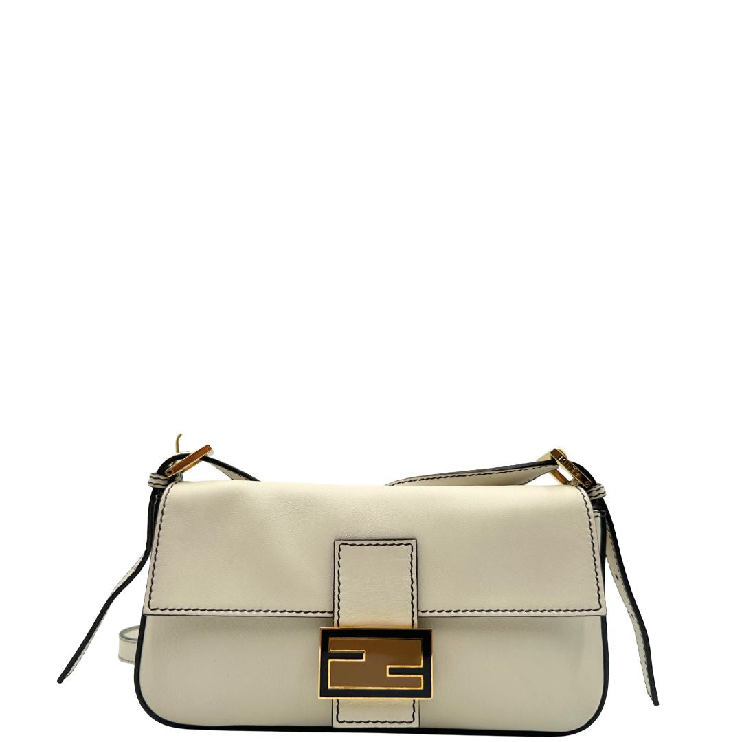 Borsa Fendi Baguette bianca