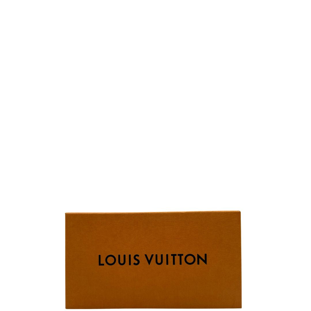 Accessorio tracolla Louis Vuitton realizzato in tessuto nero munito di portamonete in tela monogram