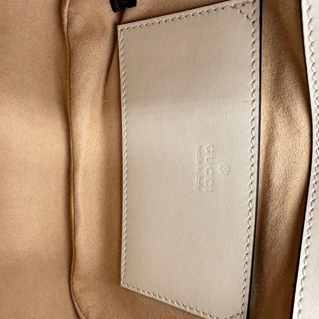 Borsa Gucci Marmont bianca