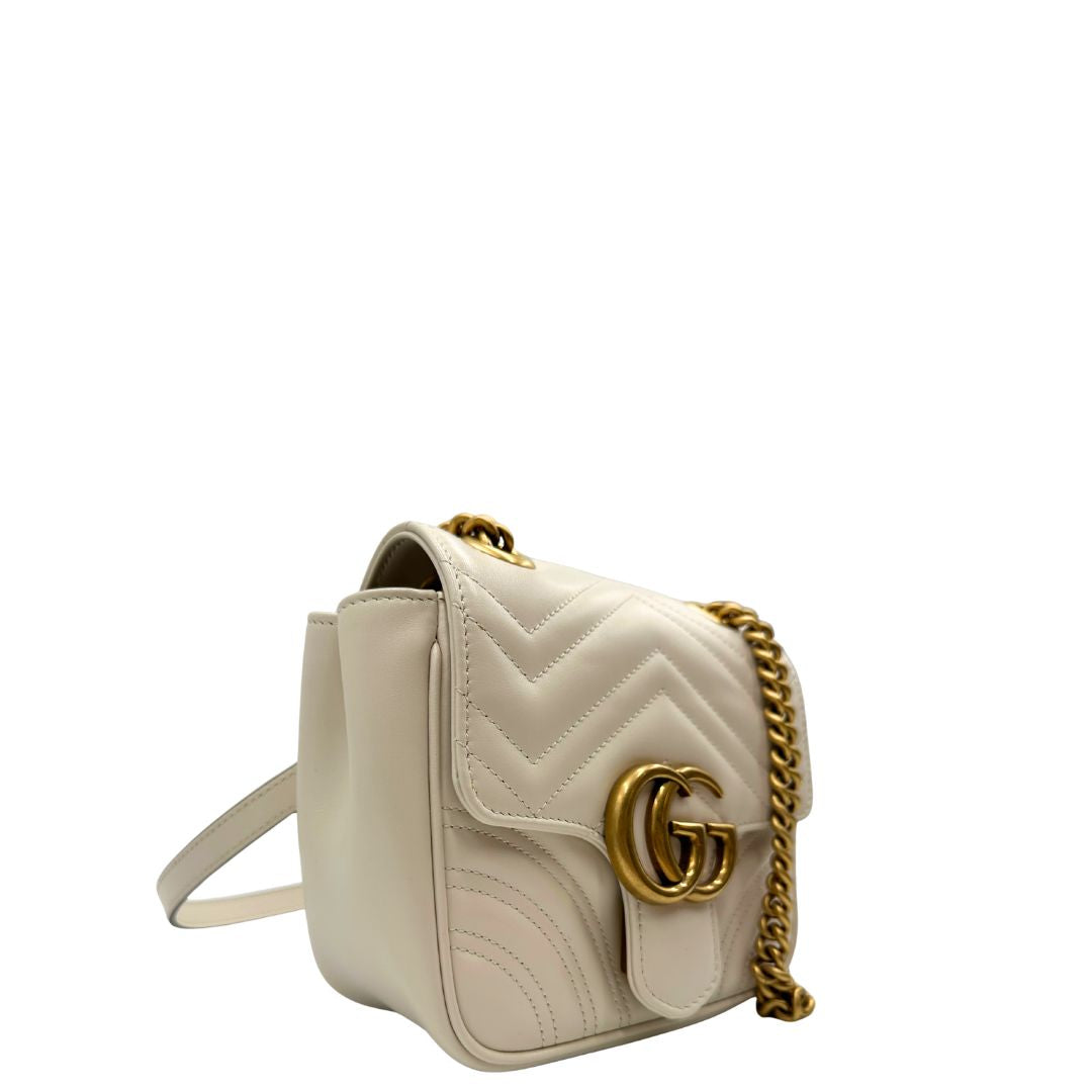 Borsa Gucci Marmont bianca