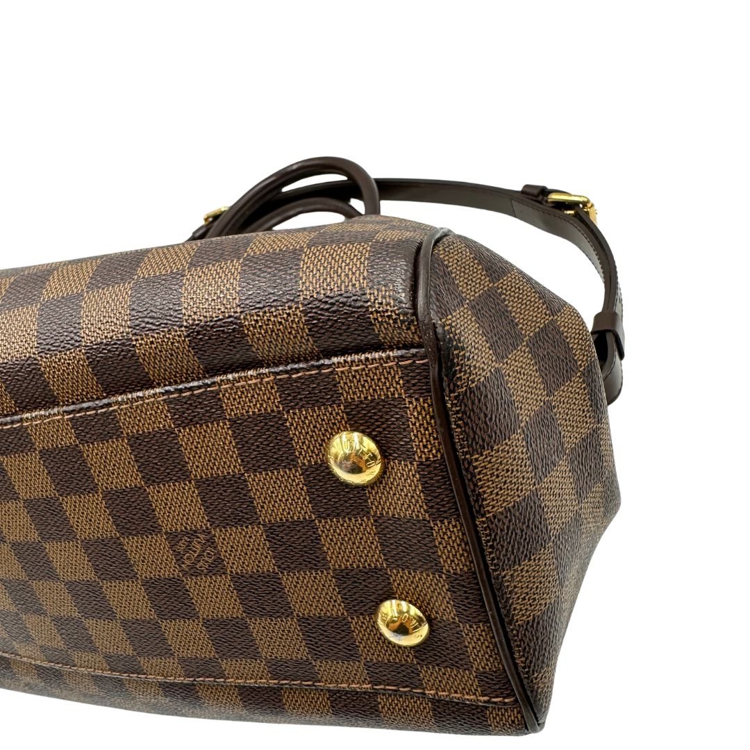 angolo  Borsa LV in canvas Damier Ébène nella versione MM, di lusso, originale, ottime condizioni 