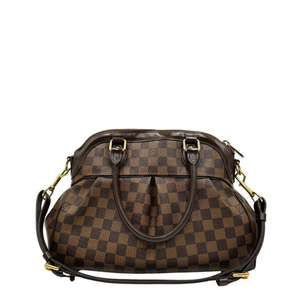 retro  Borsa LV in canvas Damier Ébène nella versione MM, di lusso, originale, ottime condizioni