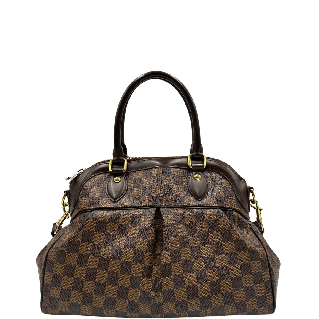 front  Borsa LV in canvas Damier Ébène nella versione MM, di lusso, originale, ottime condizioni 