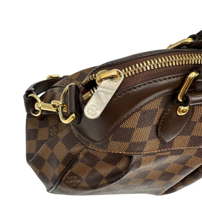 angolo  Borsa LV in canvas Damier Ébène nella versione MM, di lusso, originale, ottime condizioni 