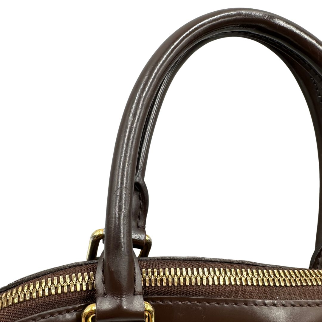manici  Borsa LV in canvas Damier Ébène nella versione MM, di lusso, originale, ottime condizioni 